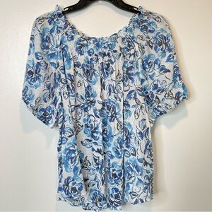 Counterparts off shoulders floral lightweight top size XL